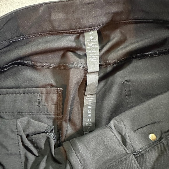 Lululemon Men’s ABC Pants Black Slim Fit Stretch Technical Trousers Size 30 - Picture 5 of 11